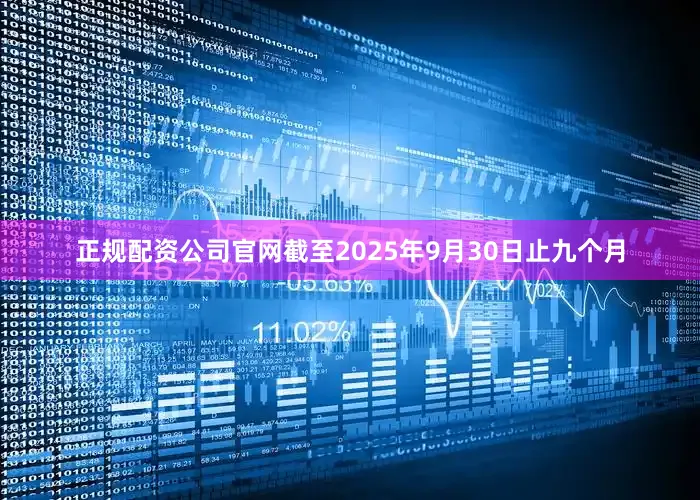 正规配资公司官网截至2025年9月30日止九个月